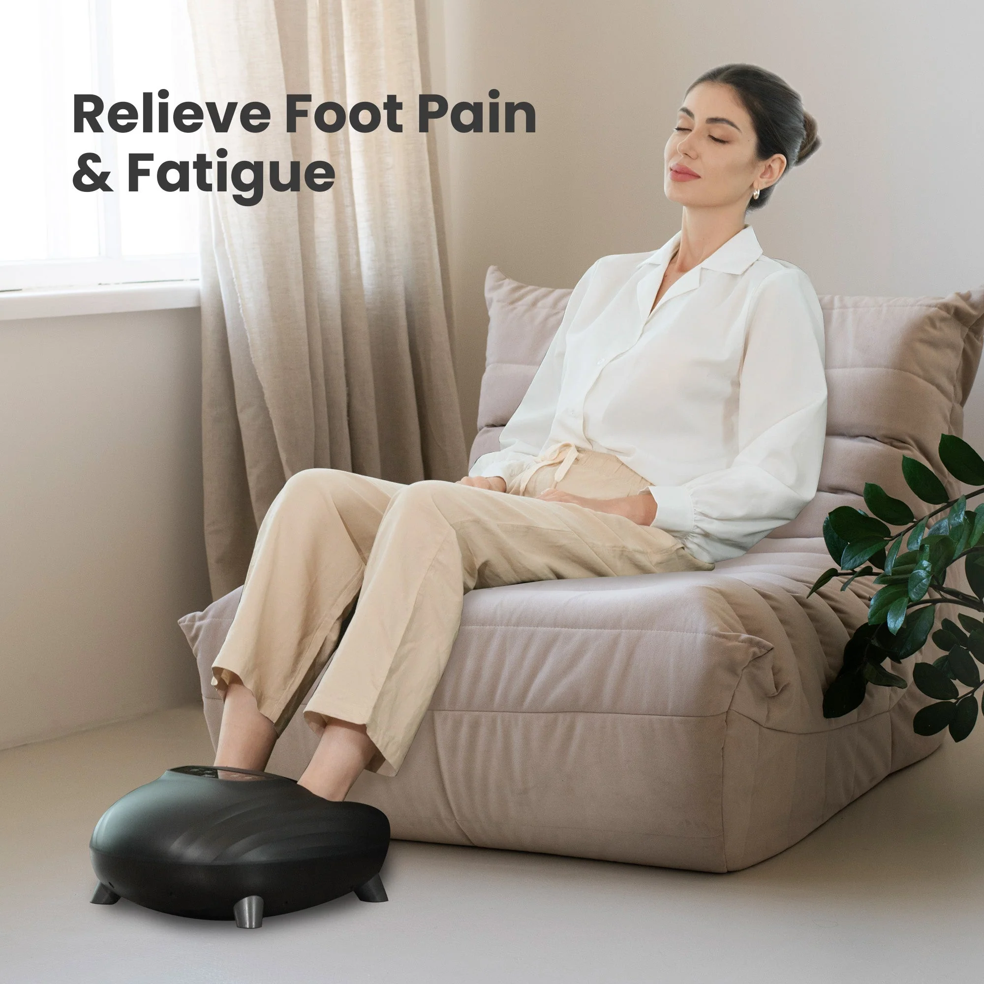 CILI Foot Massager with Heat, Shiatsu Feet Massage Machine for Plantar Fasciitis Neuropathy, Sole & Instep Heating, Remote Control CL-5325 - Image 3
