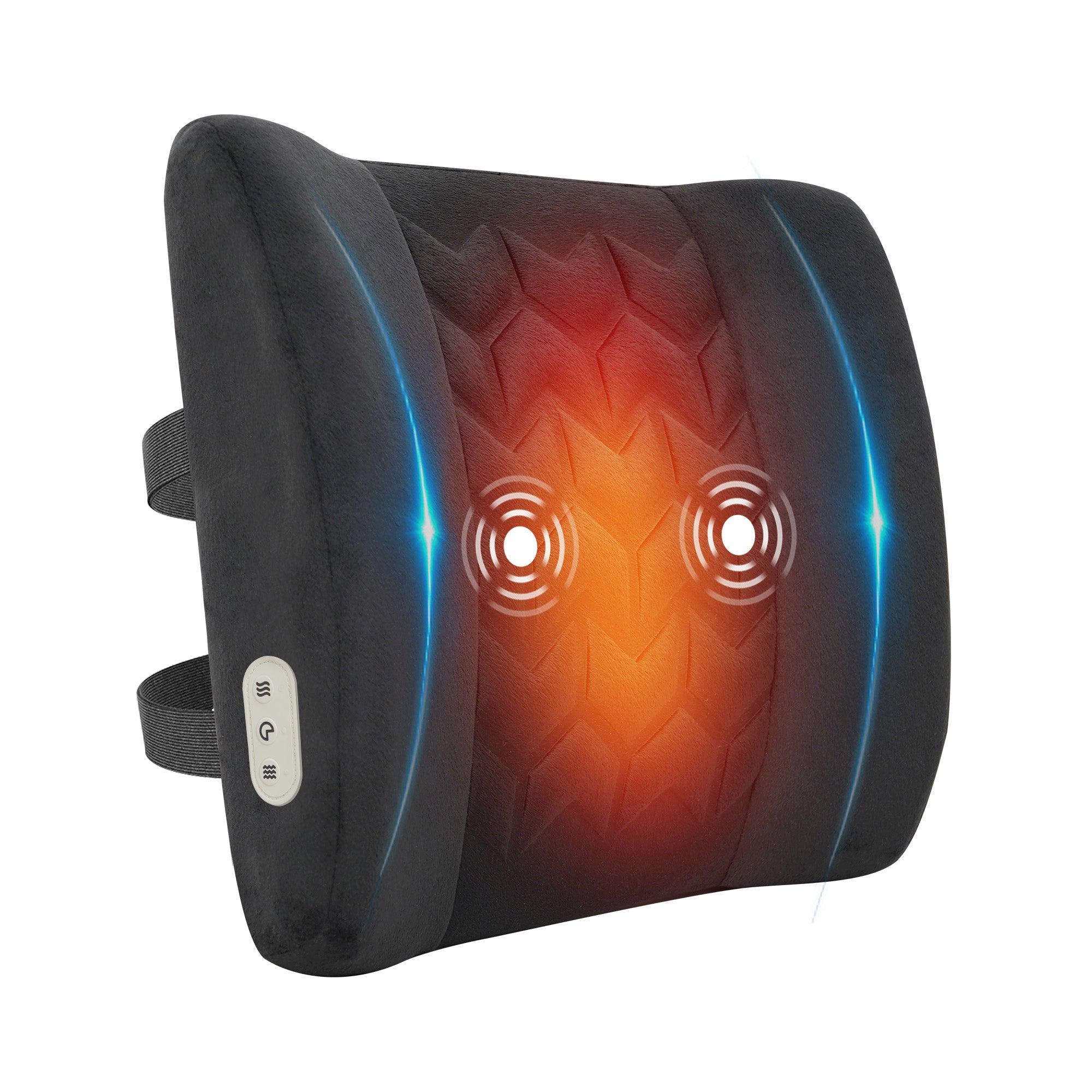 Heated Back Support Pillow with Vibration - 4102