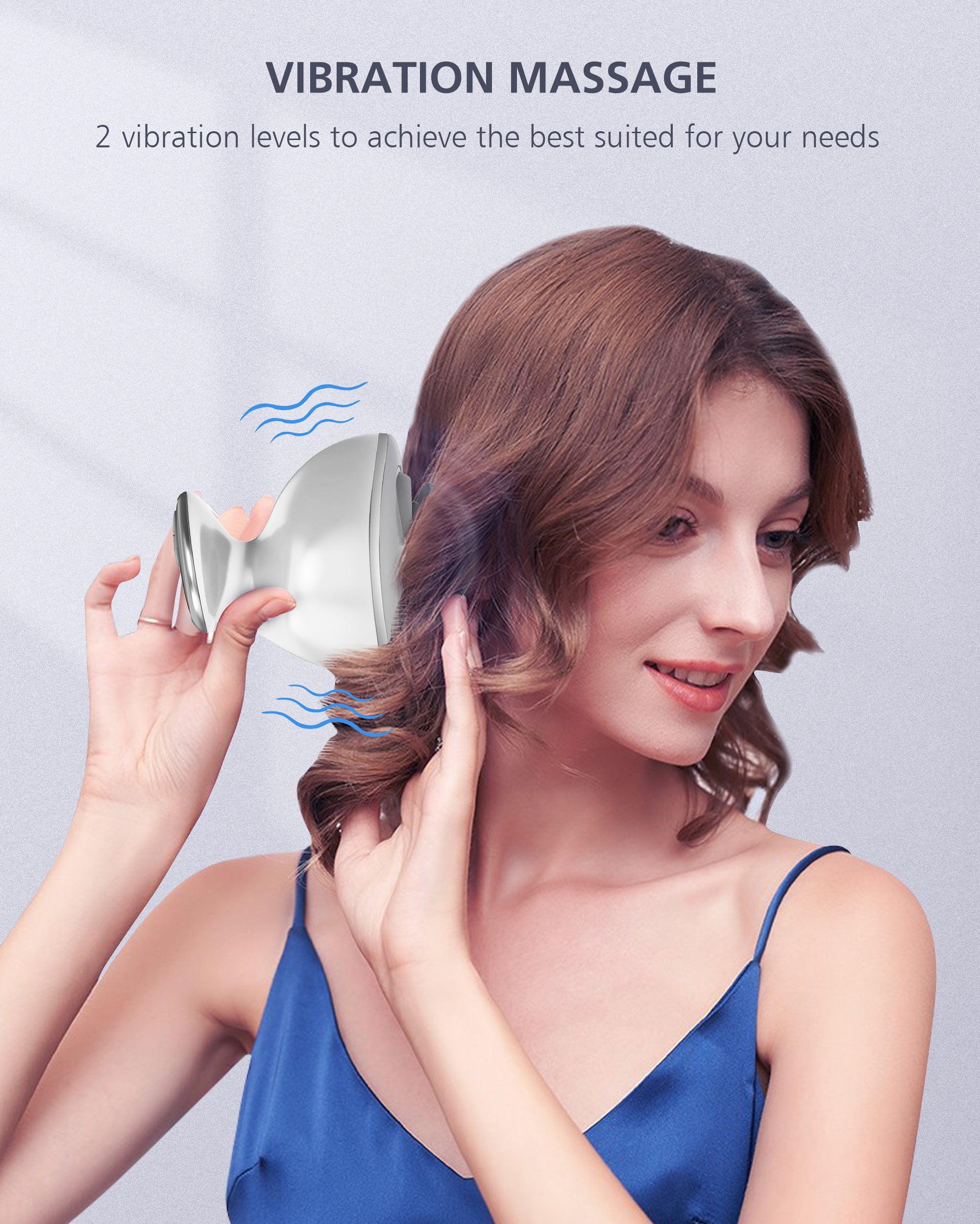 Comfier Head Massager, Cordless Scalp Massager (White) - 4903W - Image 7