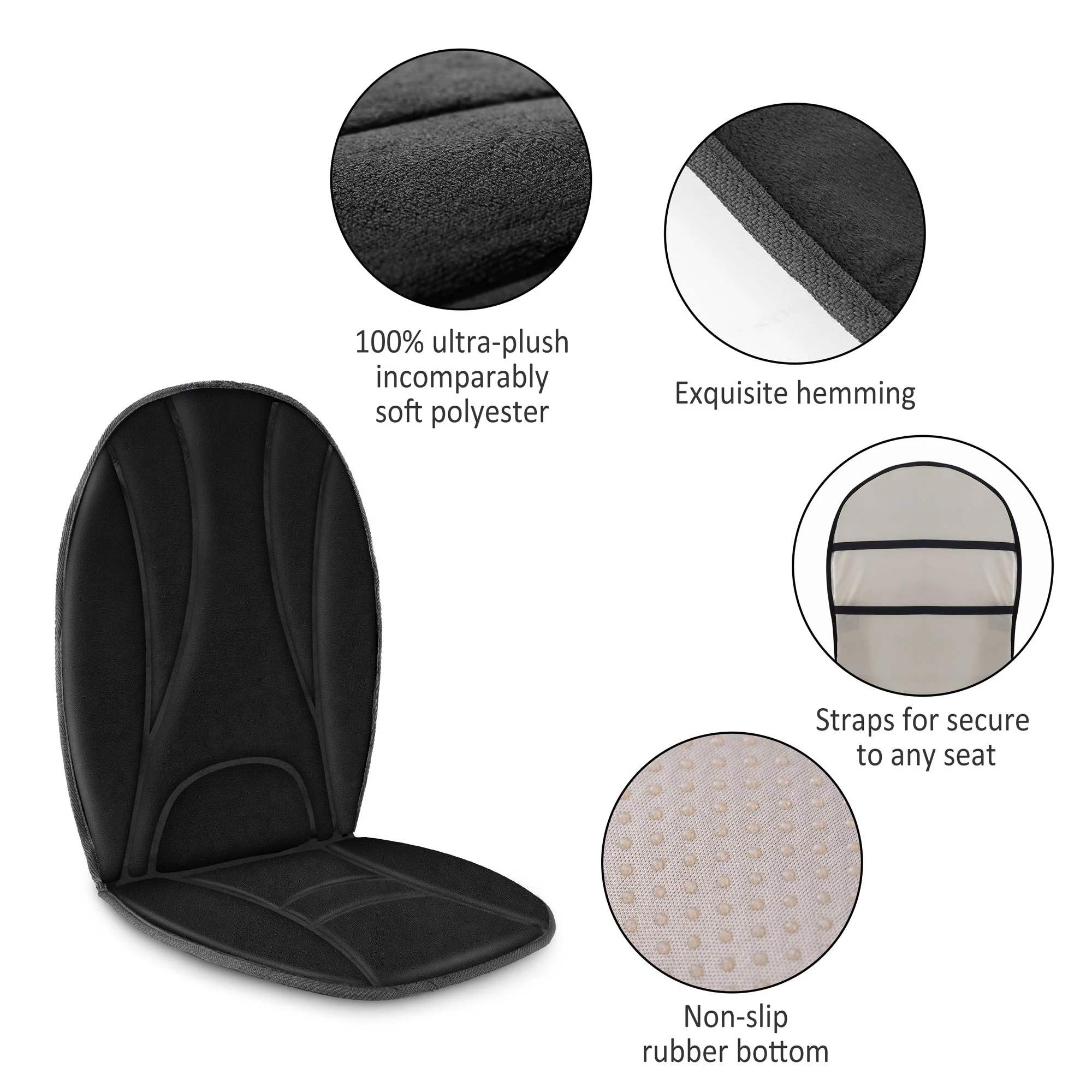 Targeted Vibration Back Seat Cushion for Home Office Use - 2105 - Image 4