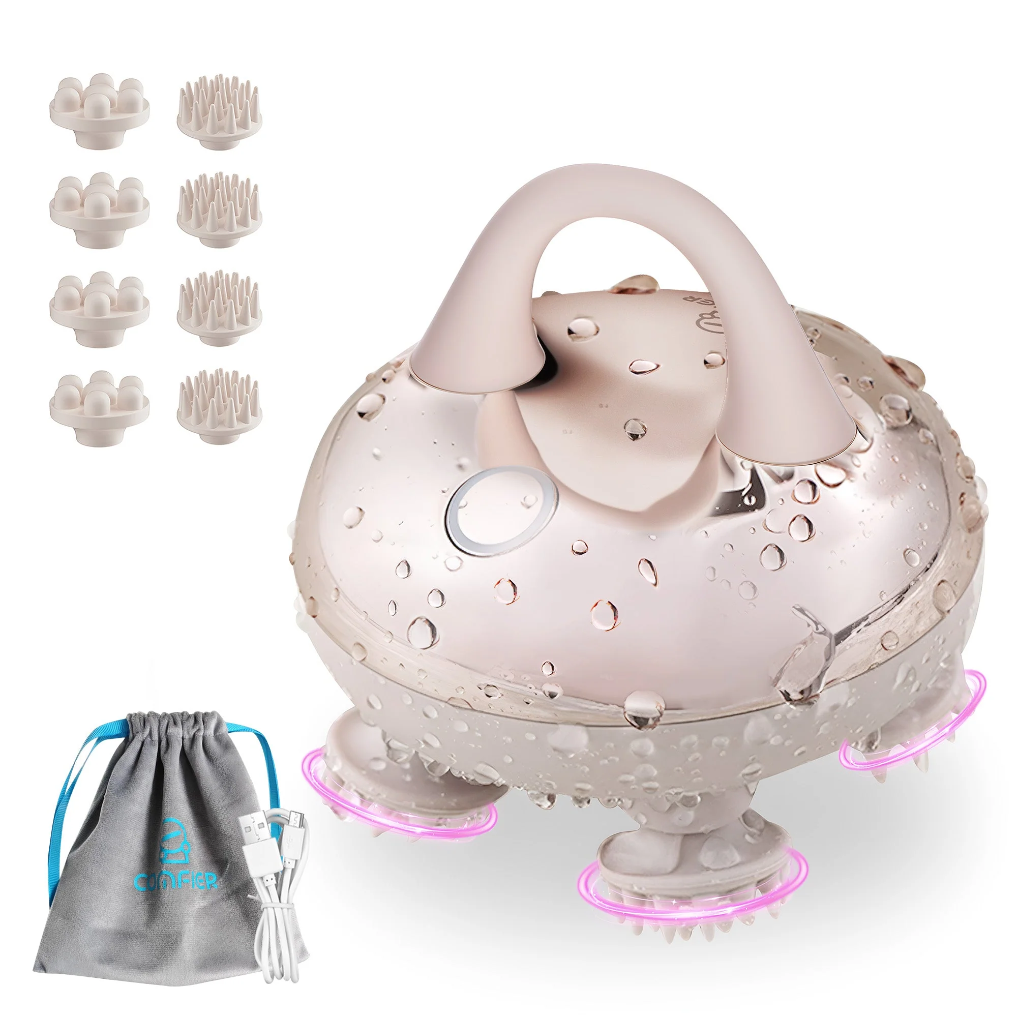 Cordless Scalp Massager with 3 kneading Modes & 8 Claws - 4402 - Image 9