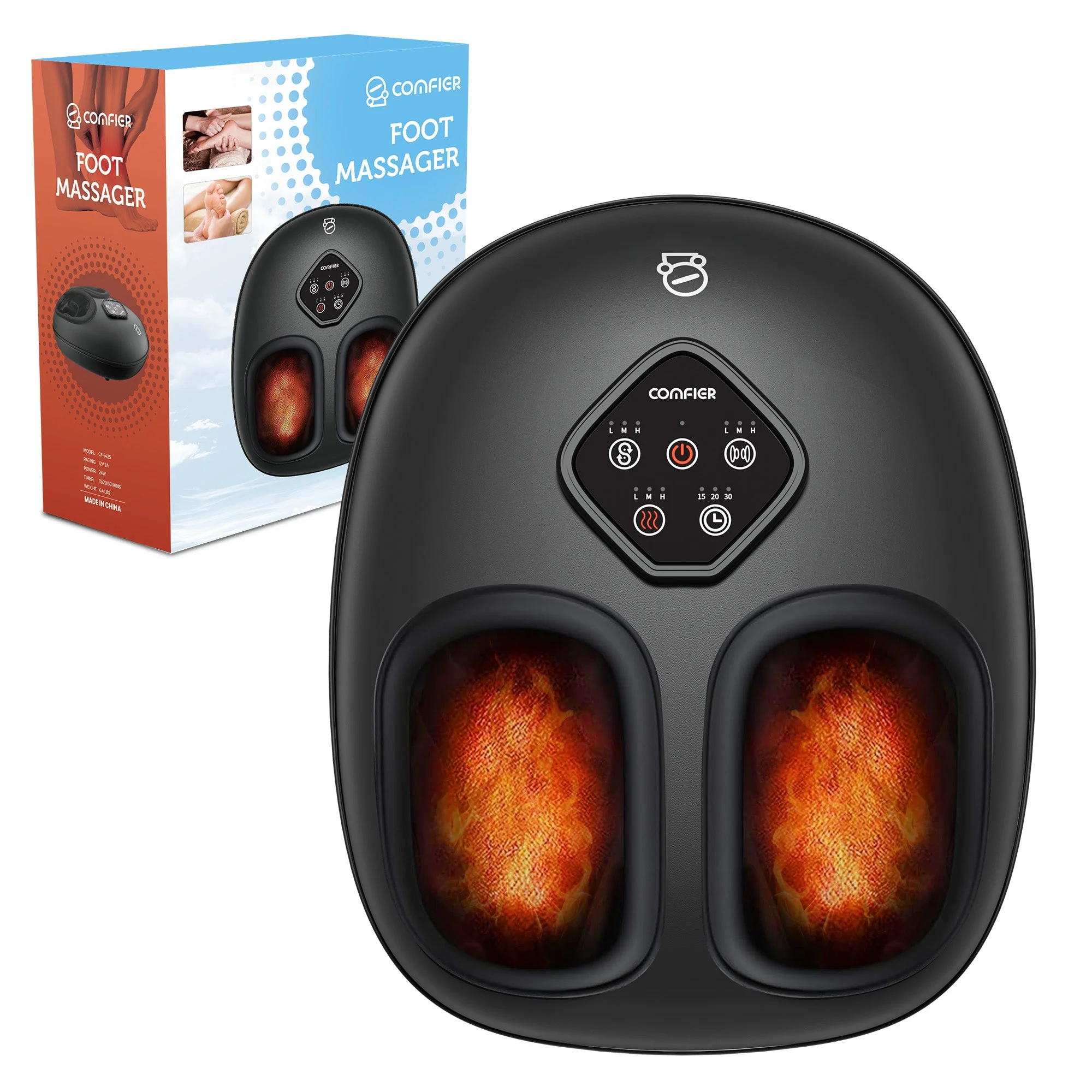 2026 Upgrade Larger Shiatsu Foot Massager with Size 14 - 5425