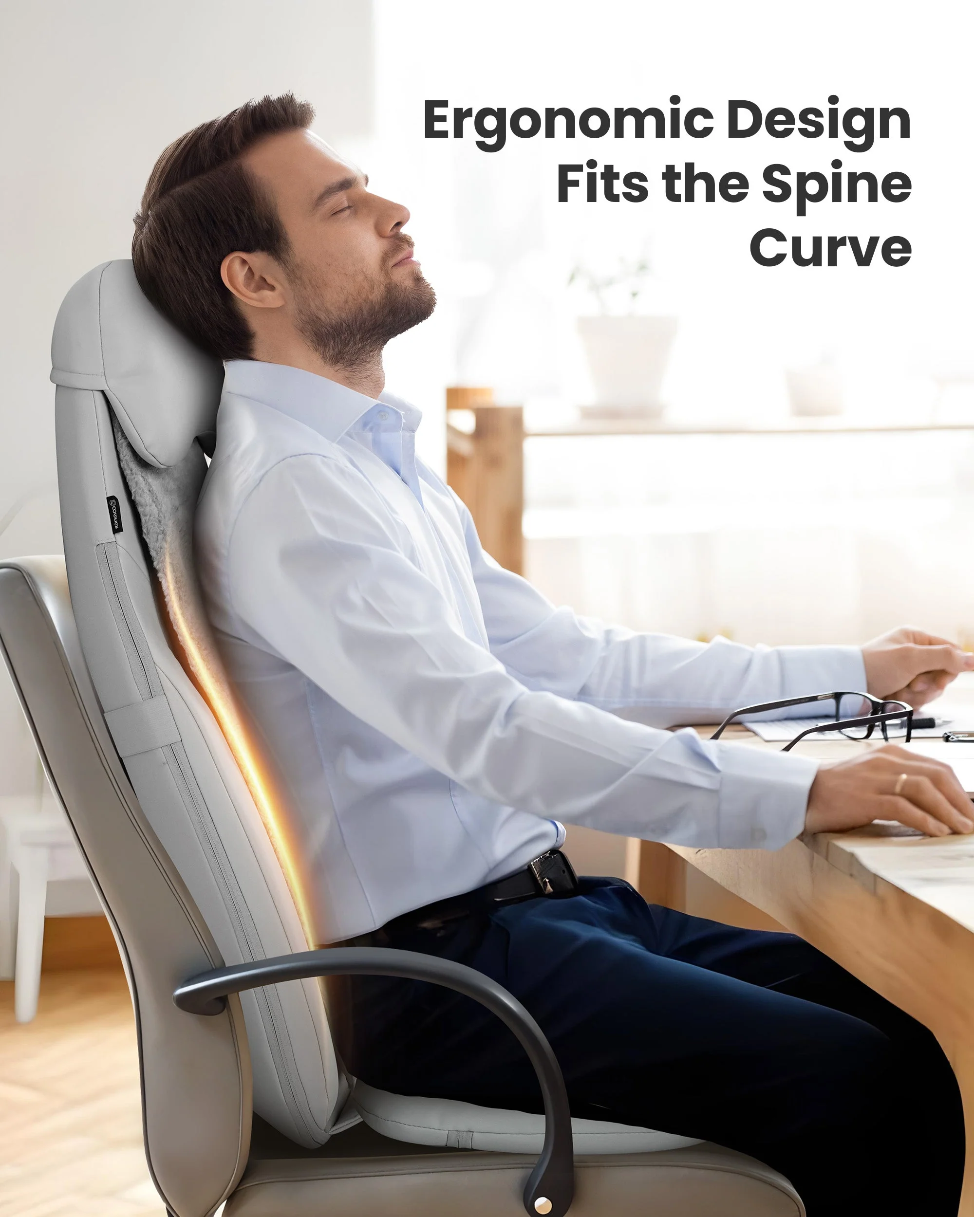 Upgrade Shiatsu Back Massager with Heat & Vibration - 2311 - Image 3