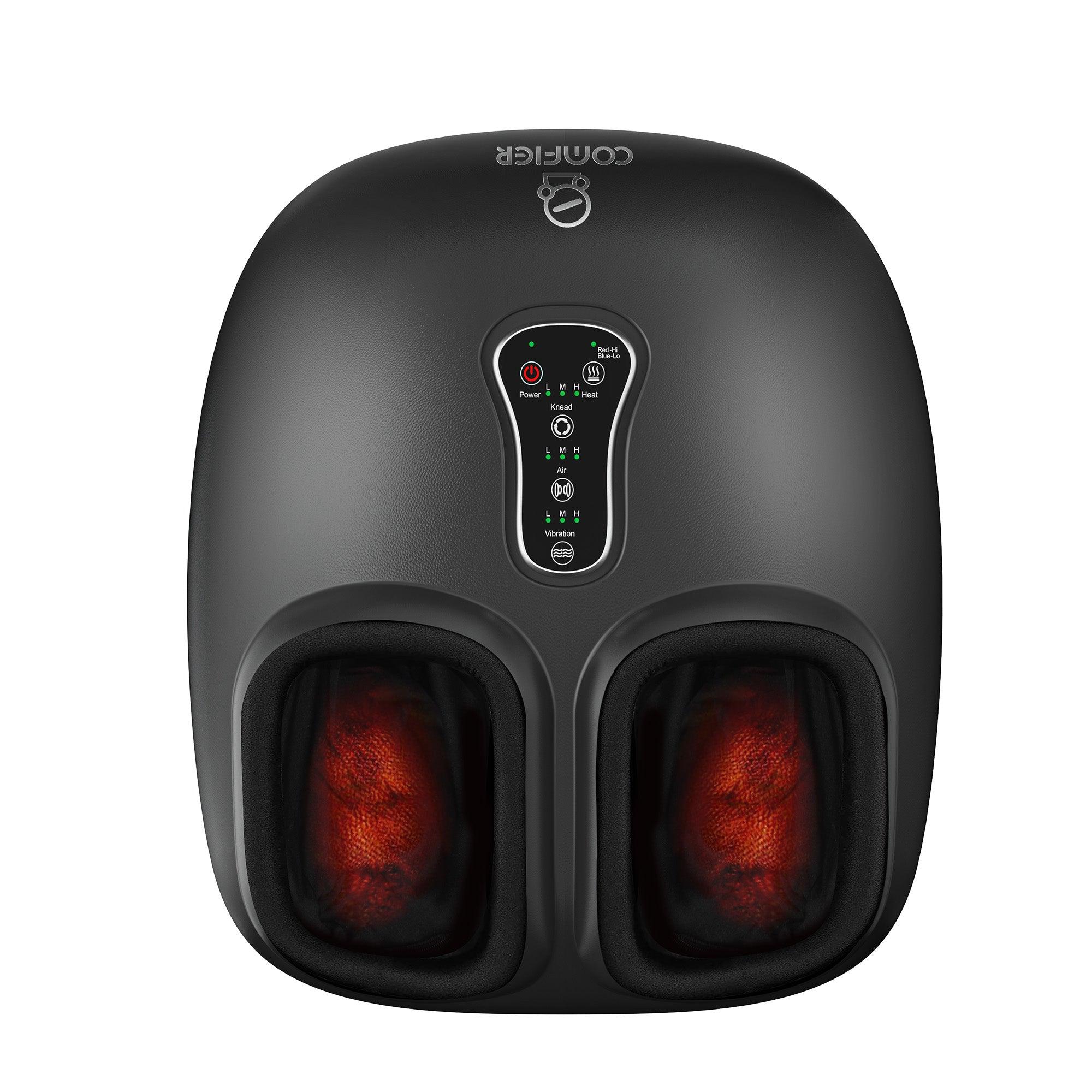 Shiatsu Foot Massager with Pause Function, Heat, Compression, Vibration - 5212