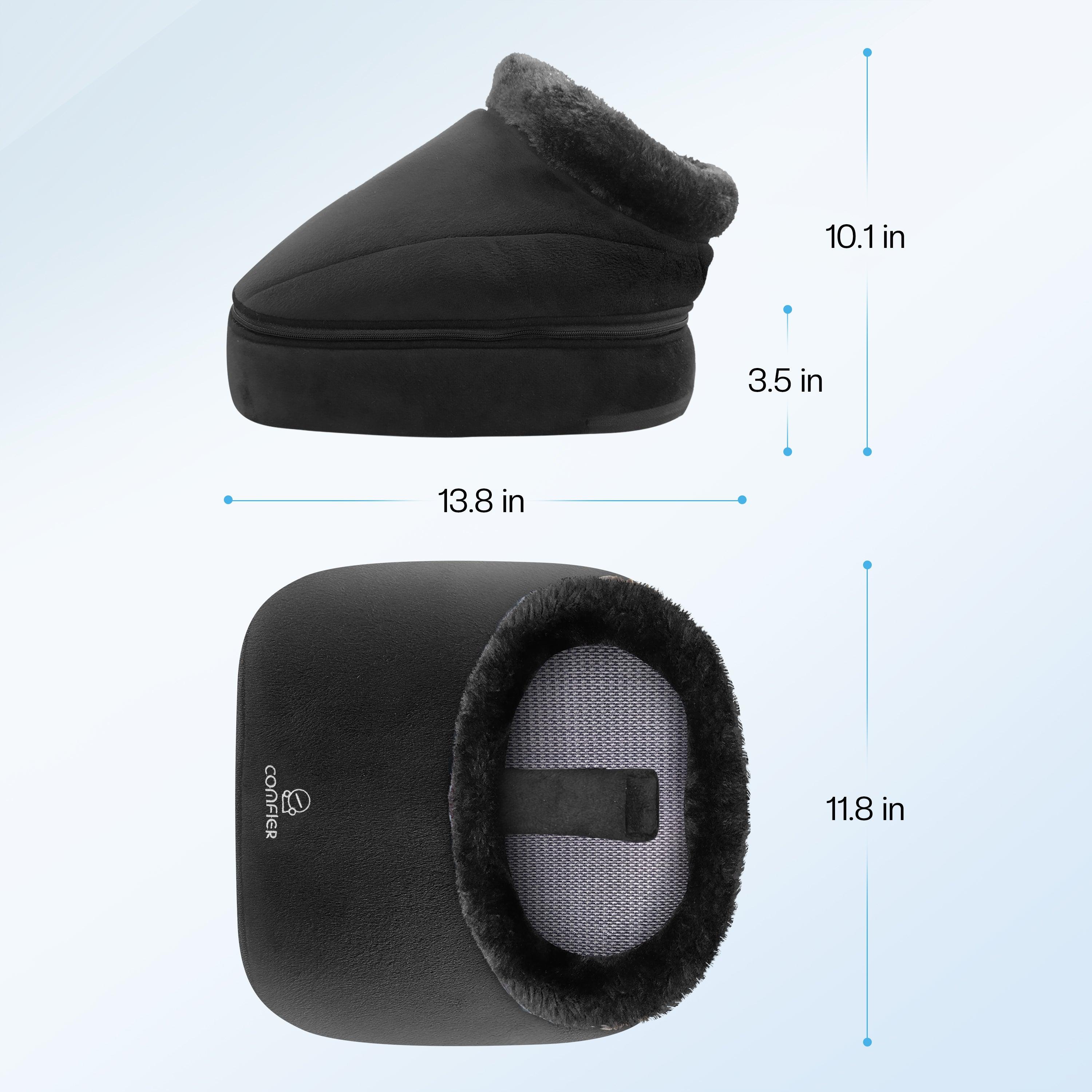 Ultra-soft Plush Cloth Shiatsu Electric Foot Warmer for Plantar Fasciitis - 5202 - Image 8